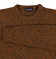 Osborne Lambswool Molted Crew Neck Seaweed/Oxide